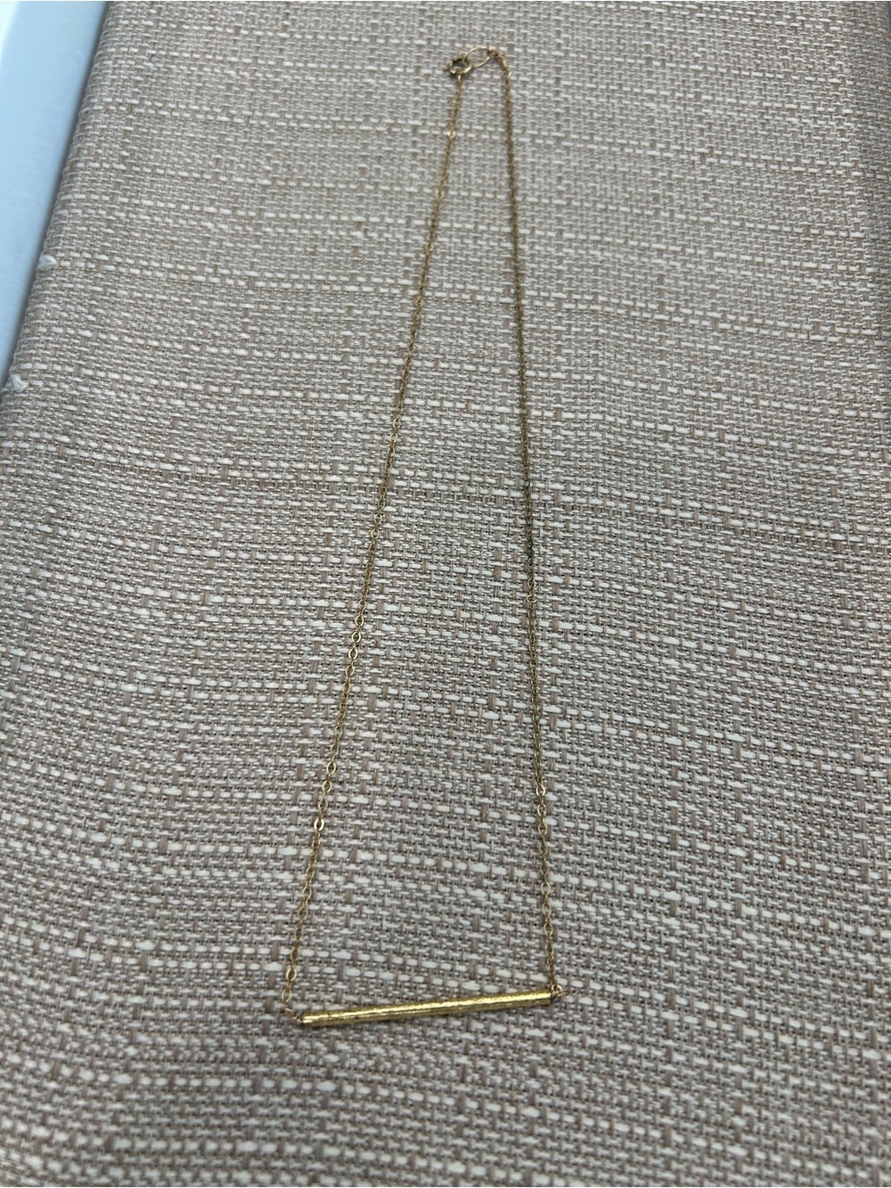 14 Kt Gold Filled Bar Pendant Necklace - Women Jewelry
